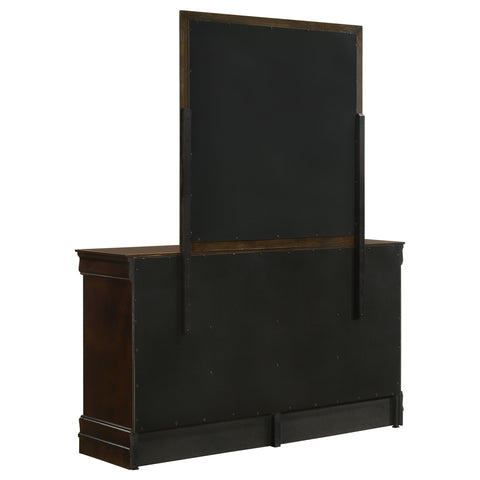 Kravitz Philippe 6-drawer Dresser with Mirror CappuccinoCappuccino