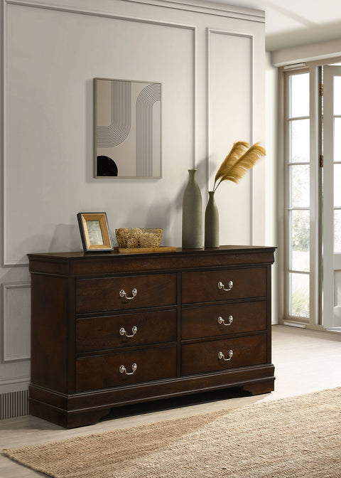 Kravitz Philippe 6-drawer Dresser CappuccinoCappuccino