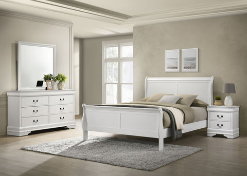 Kravitz Philippe 4-piece Eastern King Bedroom Set WhiteWhite