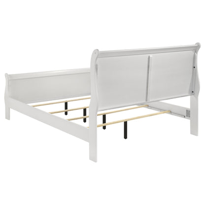 Baker Philippe 47-inch King Sleigh Panel Bed White