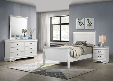 Kravitz Philippe 4-piece Twin Bedroom Set WhiteWhite