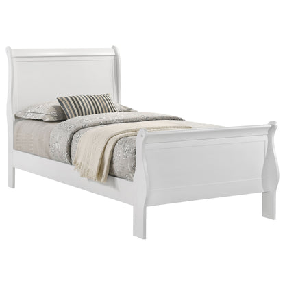 Baker Philippe 47-inch Twin Sleigh Panel Bed White