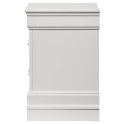 Baker Philippe 2-drawer Nightstand Bedside Table White