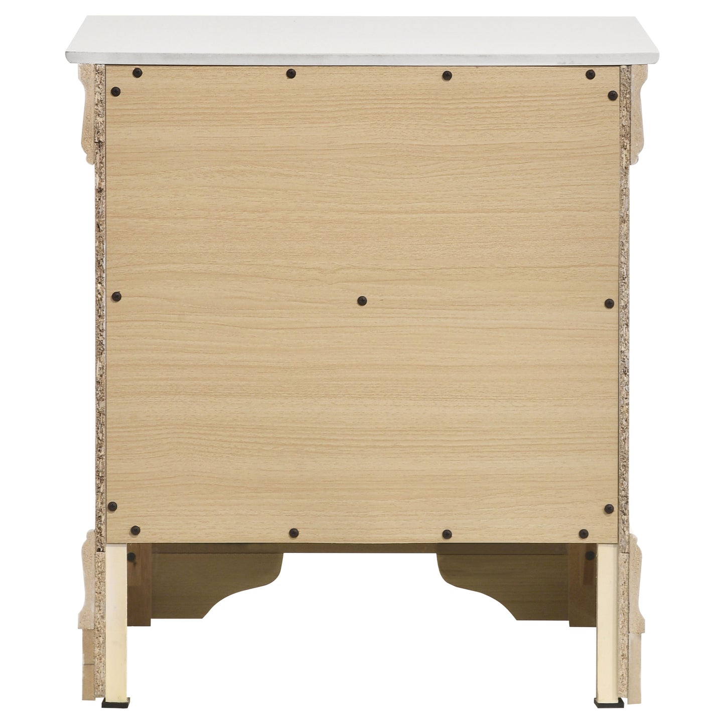 baker philippe 2-drawer nightstand bedside table white