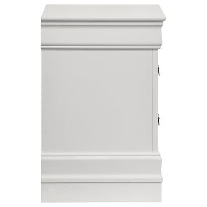 Baker Philippe 2-drawer Nightstand Bedside Table White