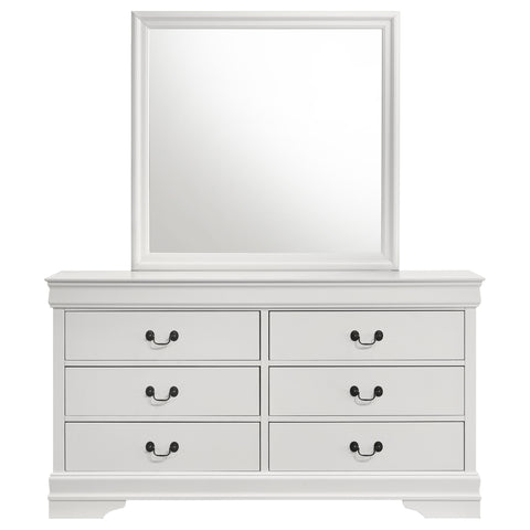 Kravitz Philippe 6-drawer Dresser and Mirror WhiteWhite