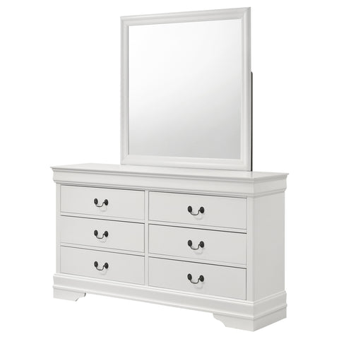 Kravitz Philippe 6-drawer Dresser and Mirror WhiteWhite