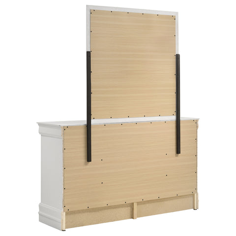 Kravitz Philippe 6-drawer Dresser and Mirror WhiteWhite