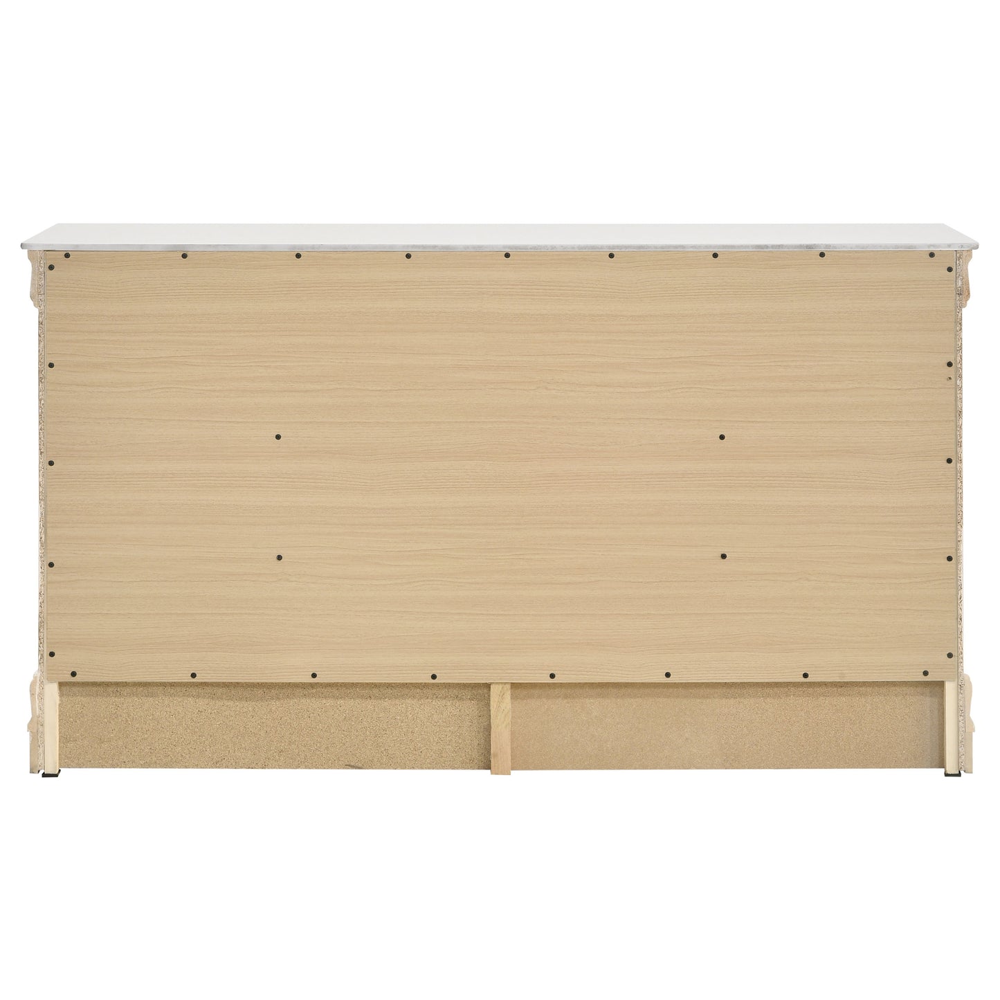 baker philippe 6-drawer dresser white