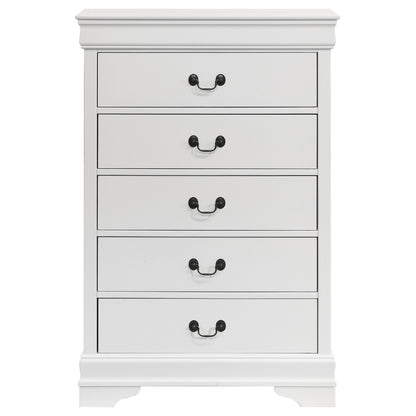 Baker Philippe 5-drawer Bedroom Chest White