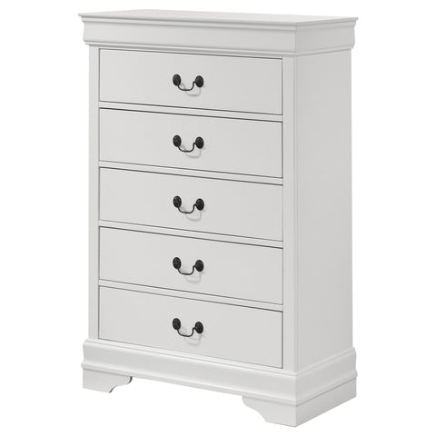 Kravitz Philippe 5-drawer Bedroom Chest WhiteWhite