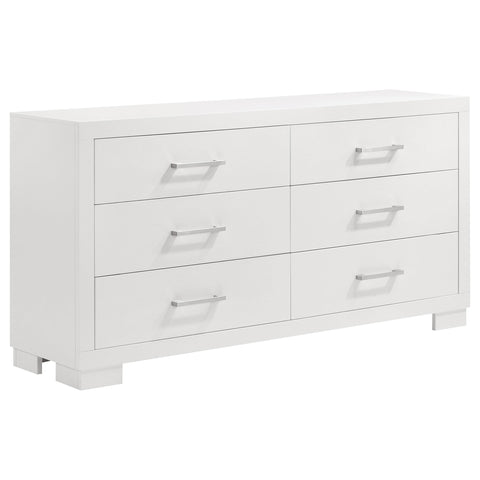 Yvette 5-piece Eastern King LED Bedroom Set Snow White