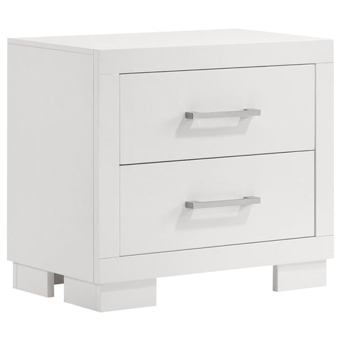 Vicente 5-piece Eastern King LED Bedroom Set Snow White