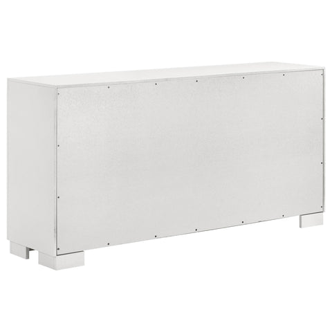 Yvette 5-piece Queen LED Bedroom Set Snow White