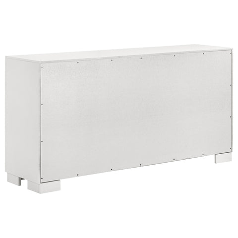 Vicente 5-piece Queen LED Bedroom Set Snow White