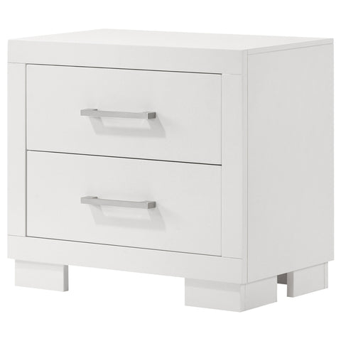 Rosalie 2-drawer Nightstand Cream WhiteSnow White
