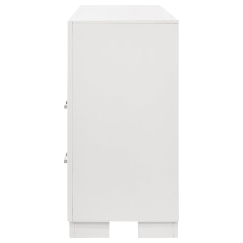Rosalie 6-drawer Dresser Cream WhiteSnow White