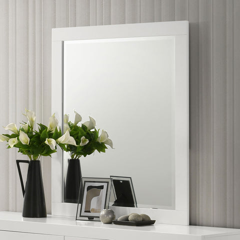 Rosalie Dresser Mirror Cream WhiteSnow White