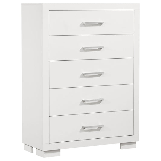 Rosalie 5-drawer Bedroom Chest Cream WhiteSnow White