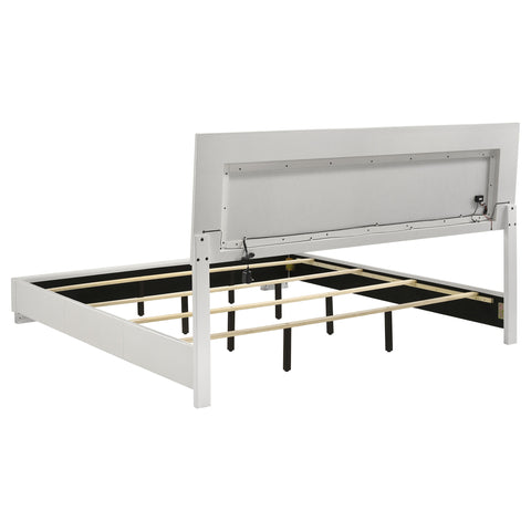 Zabka 4-piece California King Bedroom Set White Gloss