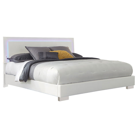 Mikayla 6-piece California King Bedroom Set White GlossWhite High Gloss