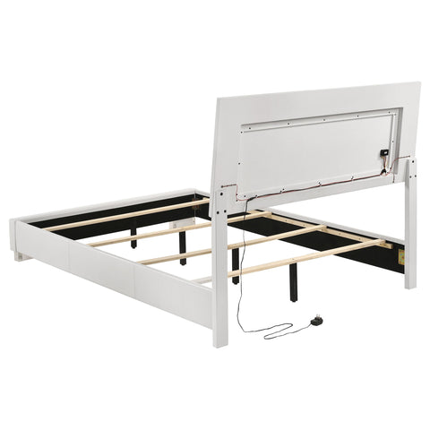 Marcelo 4-piece Twin Bedroom Set White High Gloss