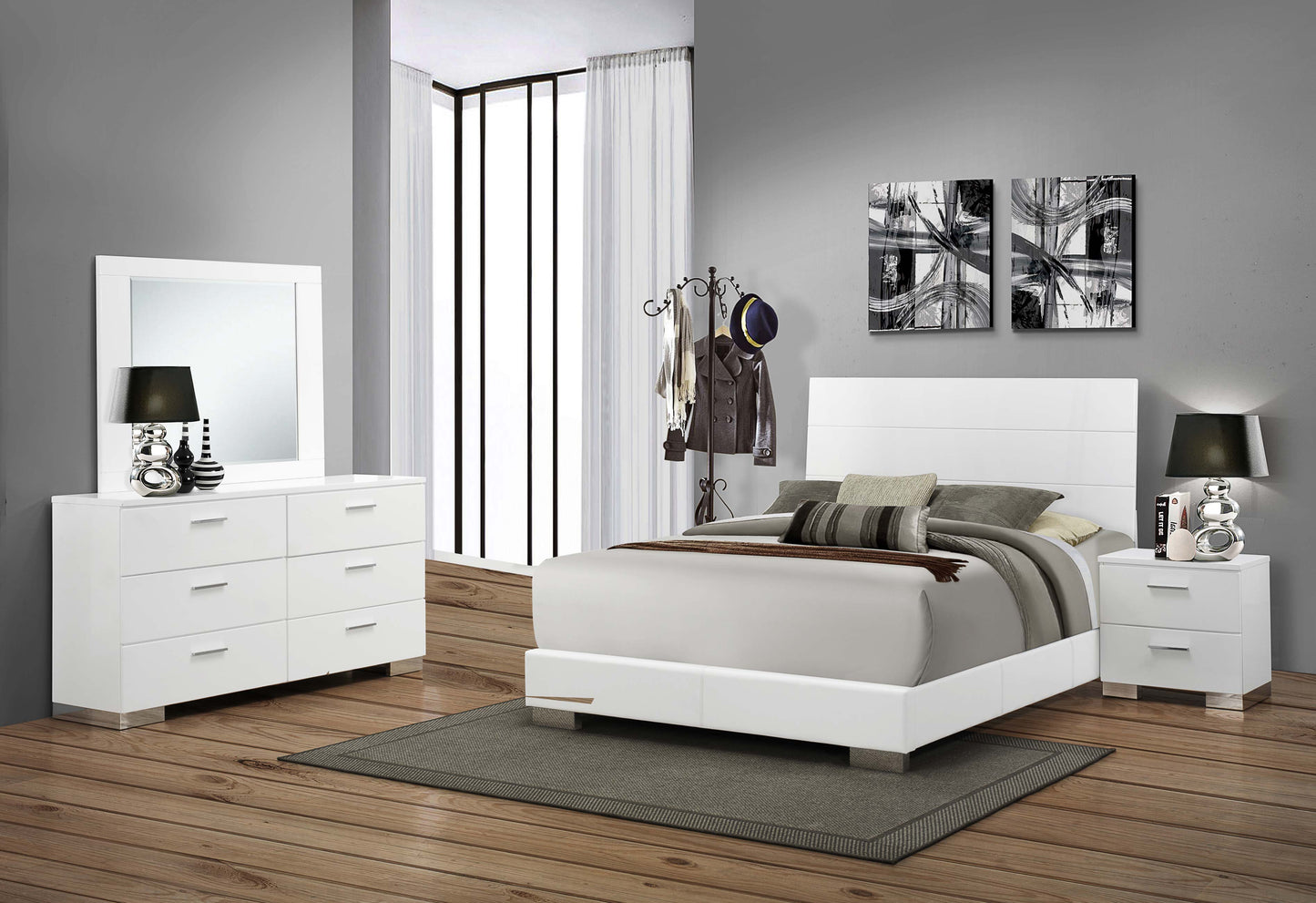 queen bed 4 pc set