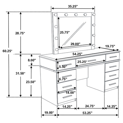 Vanity Table & Mirror