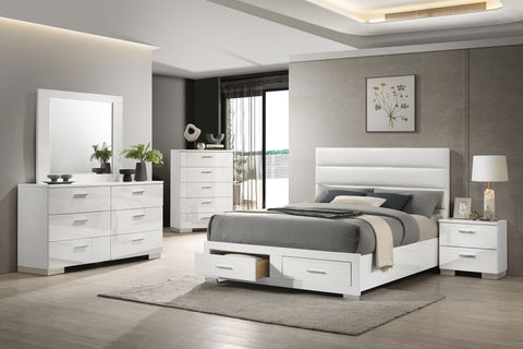 Zabka 5-piece Queen Platform Bedroom Set White