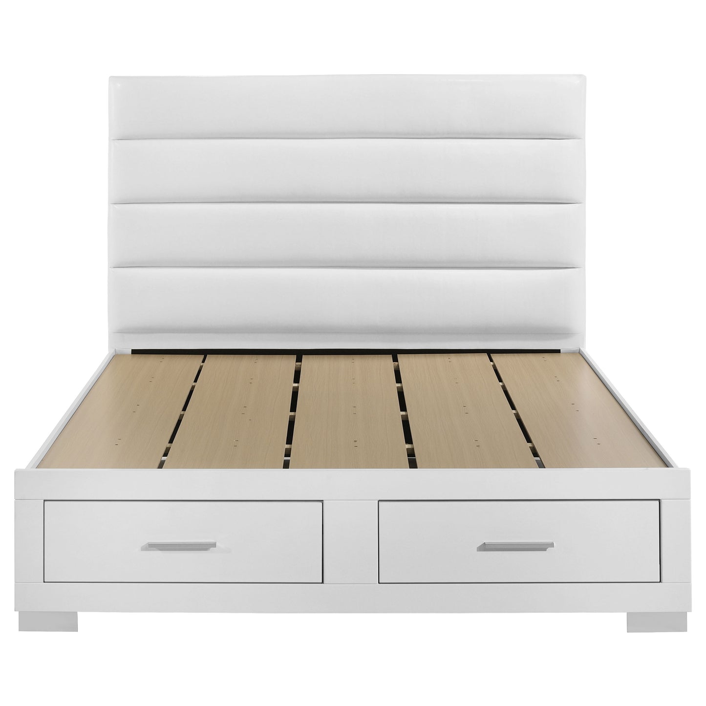 zabka queen storage bed white high gloss