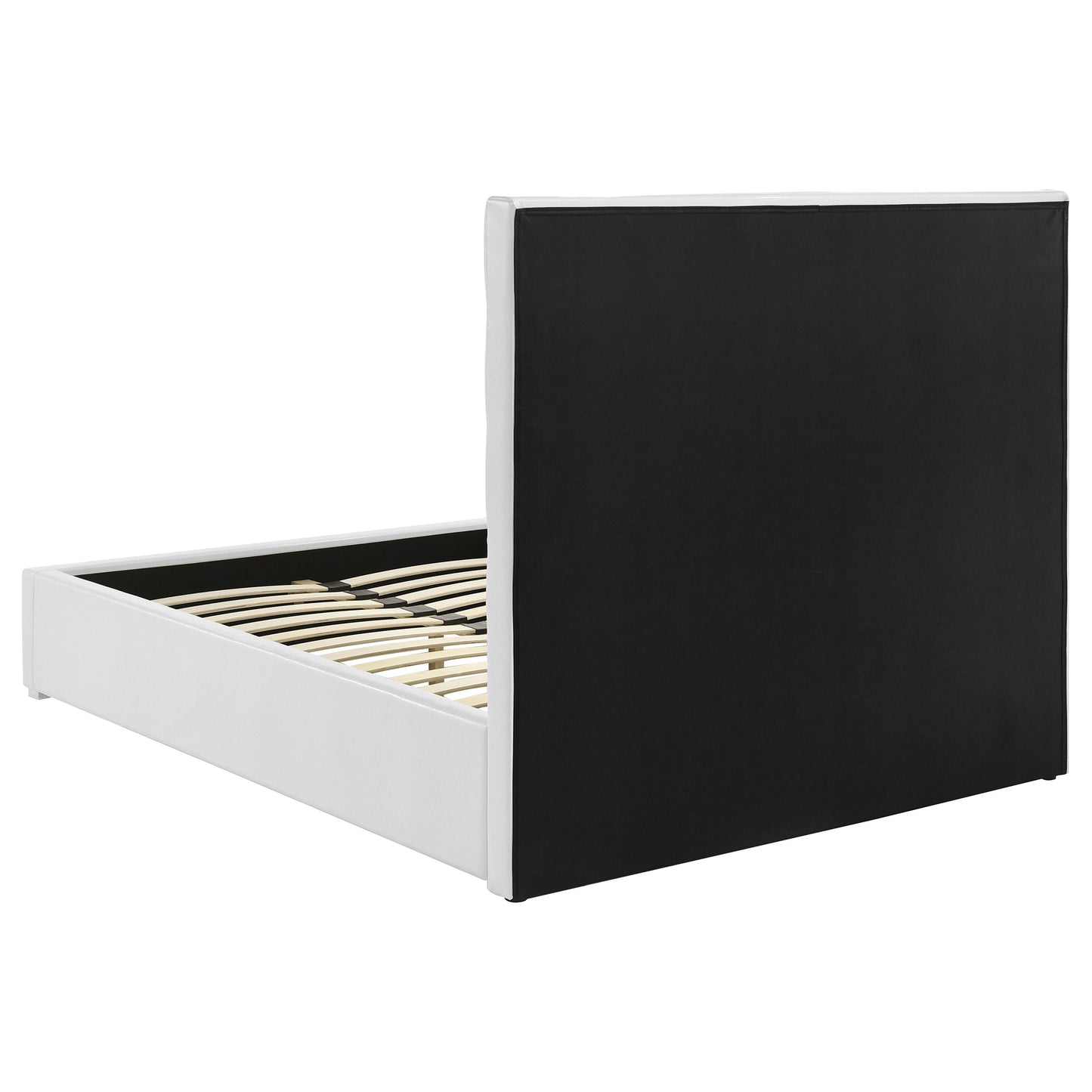 zabka 4-piece full bedroom set white high gloss