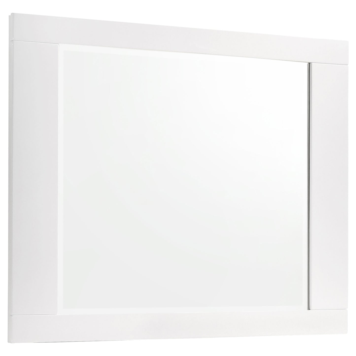 zabka 4-piece full bedroom set white high gloss