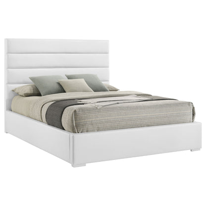 Zabka 53-inch Upholstered Queen Platform Bed White