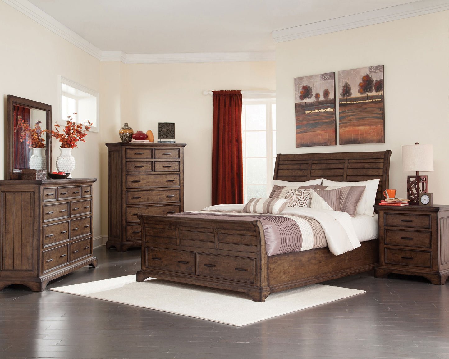 queen bed 4 pc set