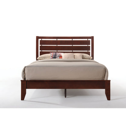 Alair Queen Bed, Brown Cherry Finish