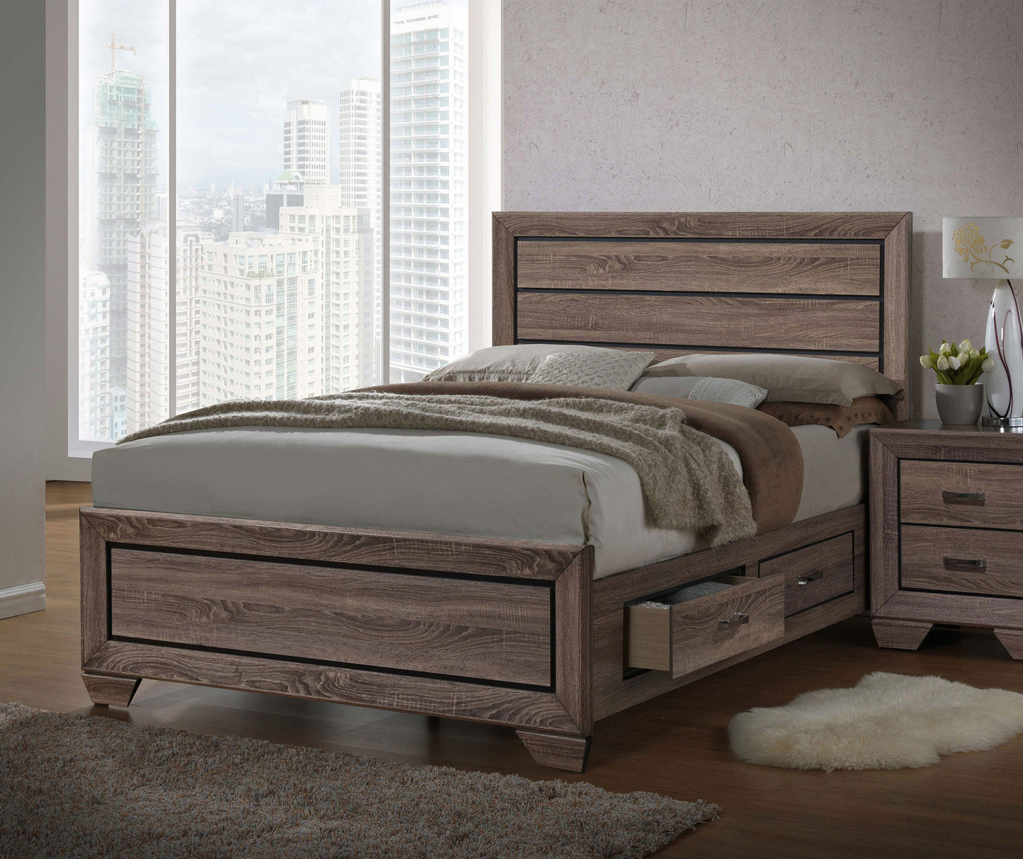 eastern king storage bed