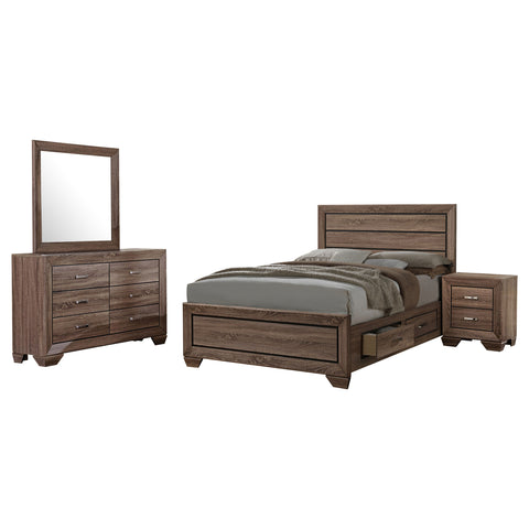 Danika 4-piece Queen Bedroom Set Washed TaupeWashed Taupe