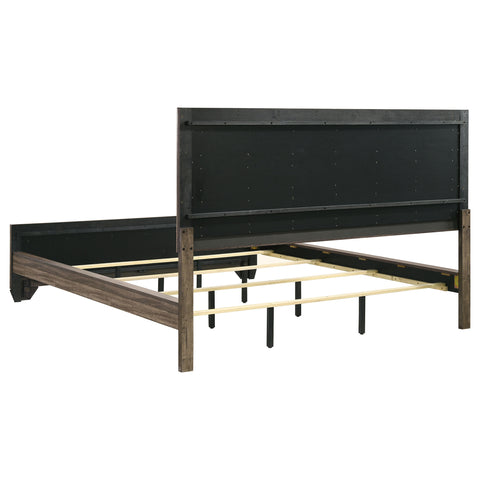 Danika Wood California King Panel Bed Washed TaupeWashed Taupe
