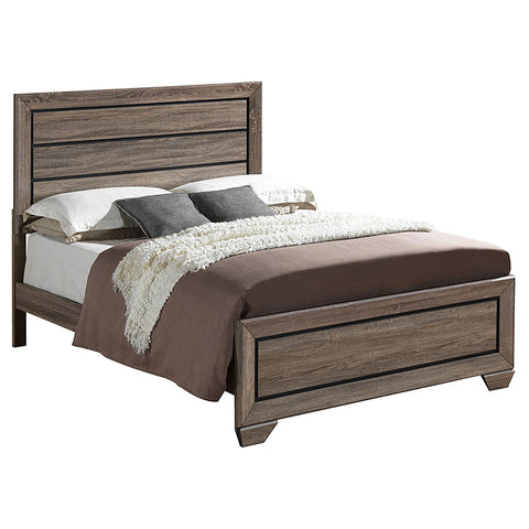 Cyclamen 5-piece Queen Bedroom Set Washed Taupe