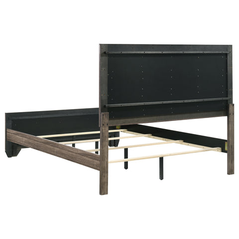 Danika Wood Queen Panel Bed Washed TaupeWashed Taupe