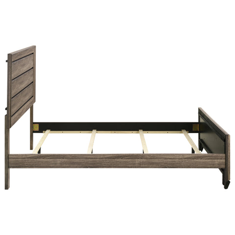 Danika Wood Queen Panel Bed Washed TaupeWashed Taupe