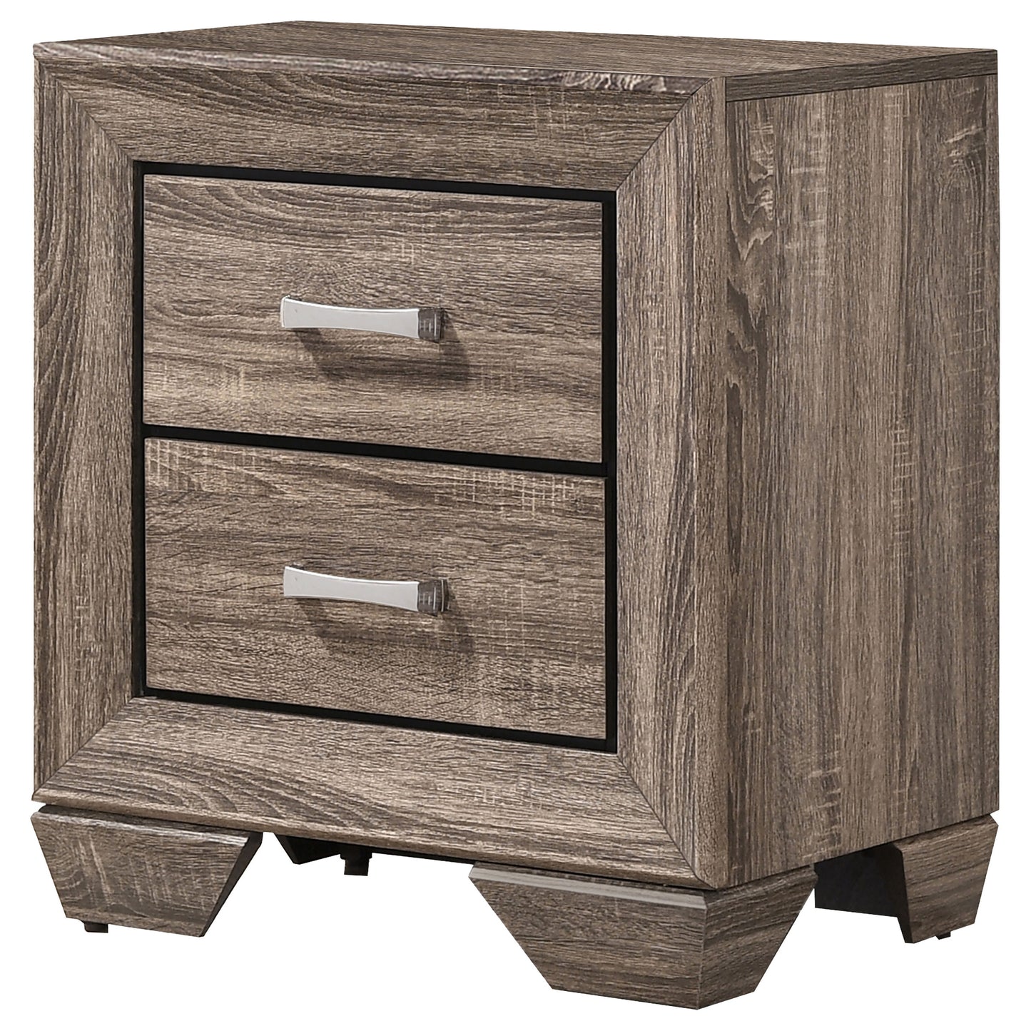 danika 2-drawer nightstand washed taupewashed taupe