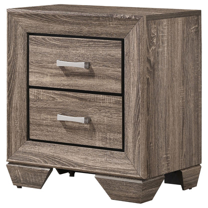 Danika 2-drawer Nightstand Washed TaupeWashed Taupe