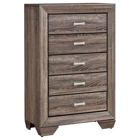Danika 5-drawer Bedroom Chest Washed TaupeWashed Taupe