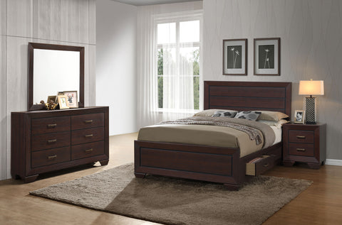 Danika 4-piece Eastern King Bedroom Set Dark CocoaDark Cocoa