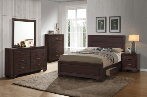 Danika 5-piece Eastern King Bedroom Set Dark CocoaDark Cocoa