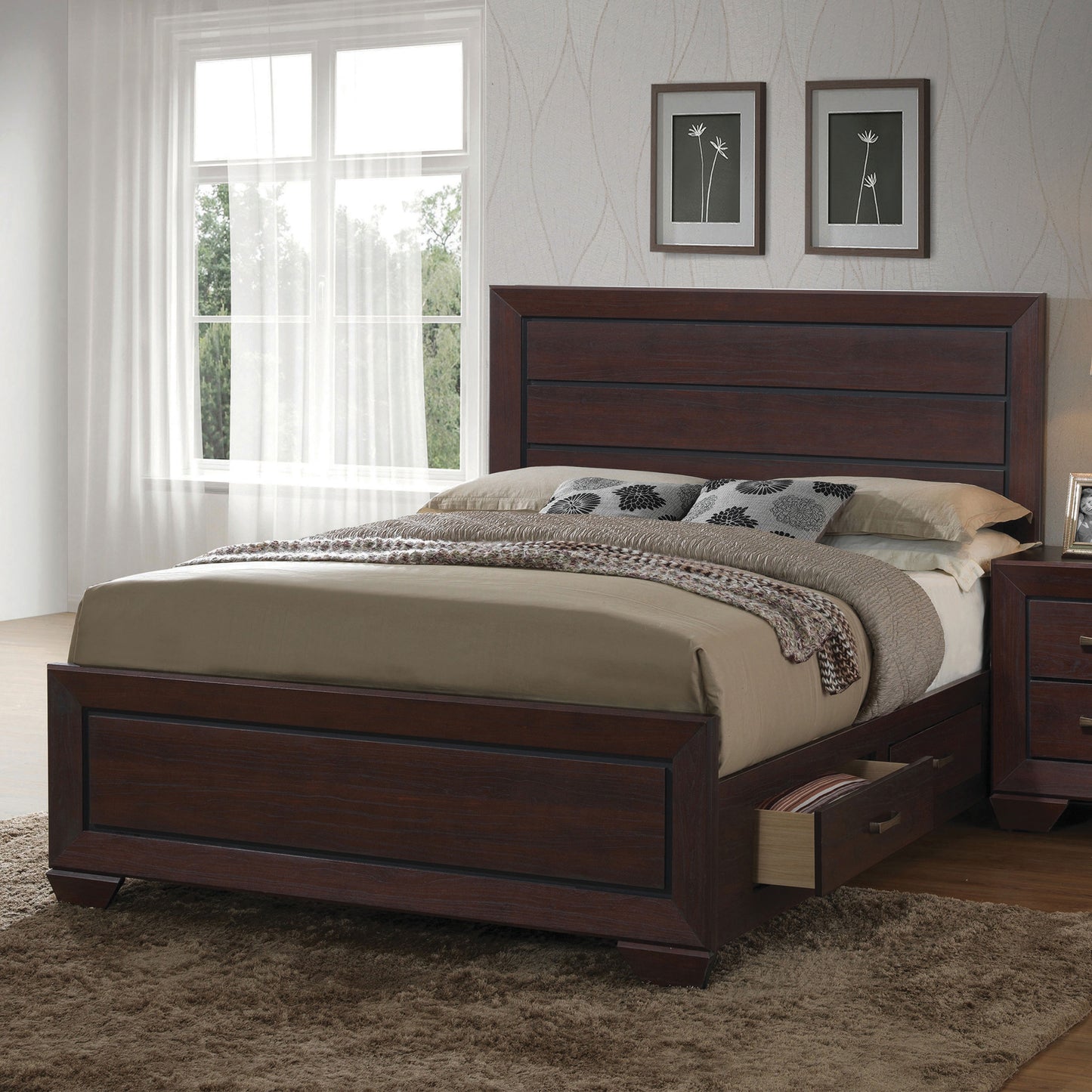 eastern king storage bed