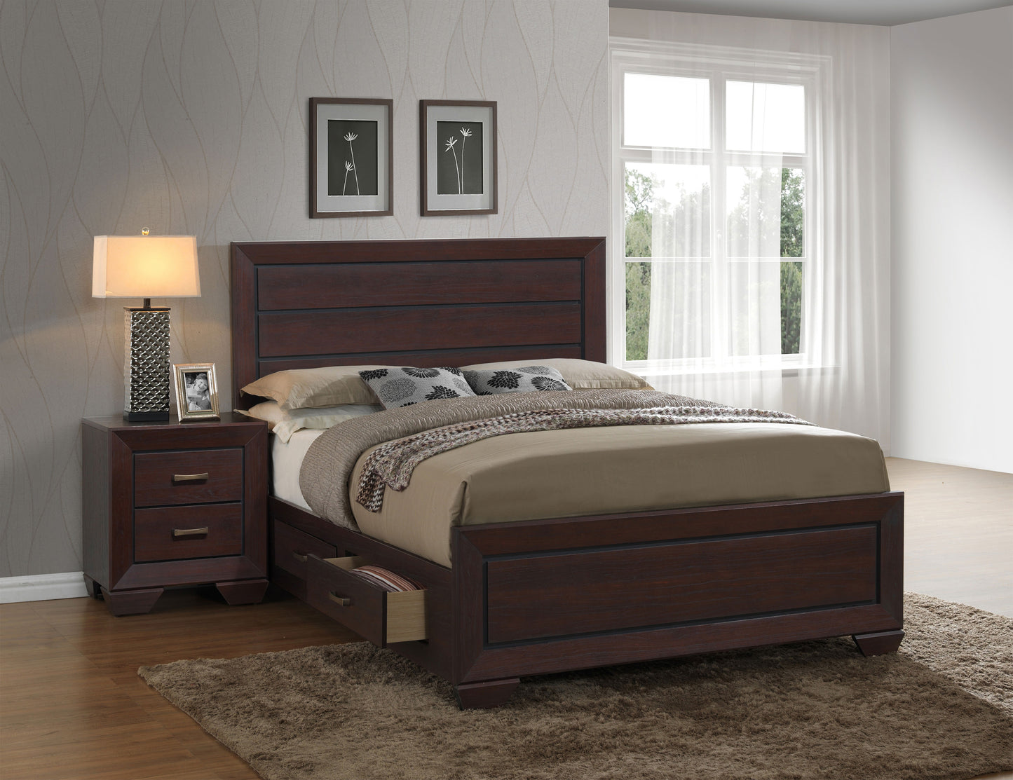 eastern king storage bed