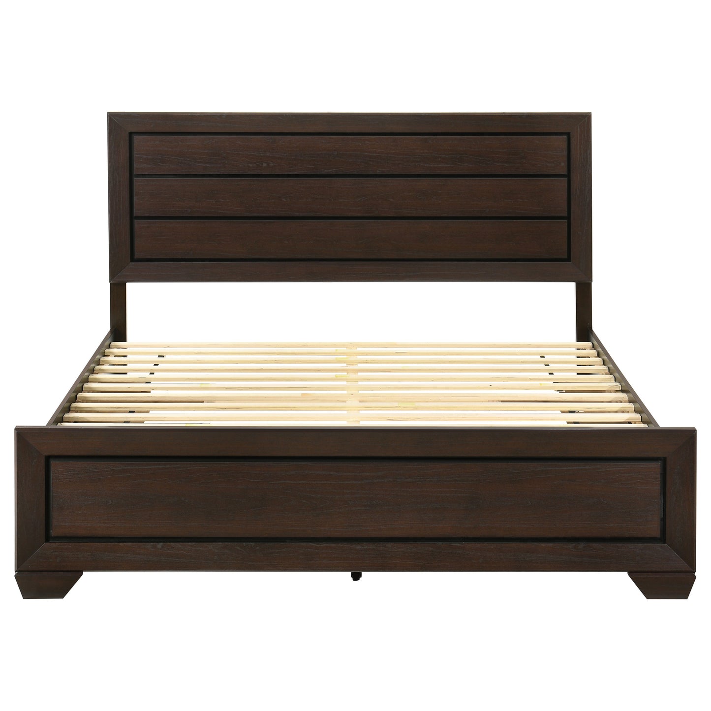 danika wood eastern king storage panel bed dark cocoadark cocoa