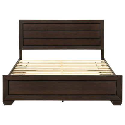 Danika Wood Eastern King Storage Panel Bed Dark CocoaDark Cocoa